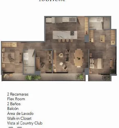 Buy this 2 bed apartment on Calle Sao Paulo 2472 in Providencia 3a Sección, 45170 Guadalajara