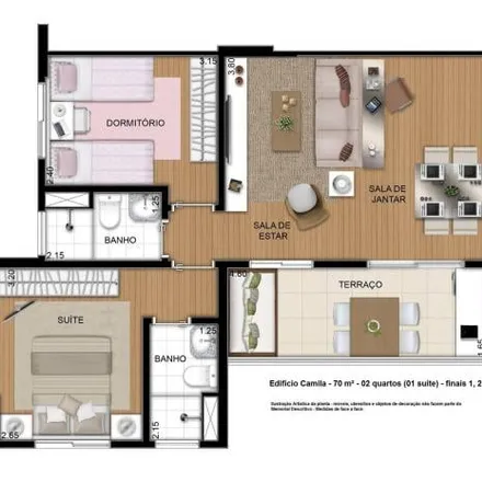 Rent this 2 bed apartment on Bloco A in Rua Penedo 300, Jardim Veneza