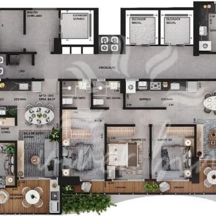 Buy this 4 bed apartment on Rua Doutor Ivanildo Guedes Pessoa in Jardim Oceania, João Pessoa - PB