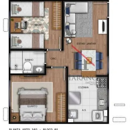 Buy this 2 bed apartment on Avenida Lucílio de Held in Coliseu, Londrina - PR