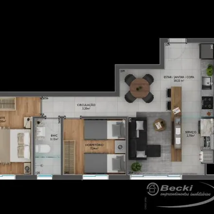 Buy this 2 bed apartment on Rua Professor Humberto Rohden 38 in Costa e Silva, Joinville - SC