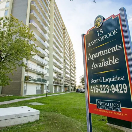 Rent this 1 bed apartment on 75 Havenbrook Boulevard in Toronto, ON M2J 1H5