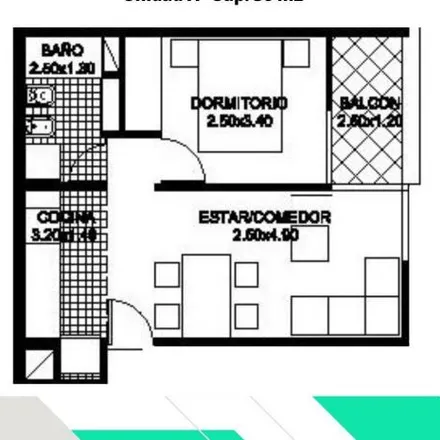 Buy this 1 bed apartment on Justo José de Urquiza 2802 in Alberto Olmedo, Rosario