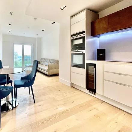 Rent this 1 bed apartment on Keybridge Tower in 1 Exchange Gardens, London