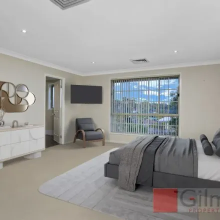 Rent this 4 bed apartment on 16 George Best Crescent in Baulkham Hills NSW 2153, Australia
