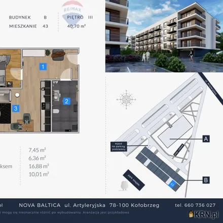 Buy this 2 bed apartment on Koszalińska in 78-100 Kołobrzeg, Poland