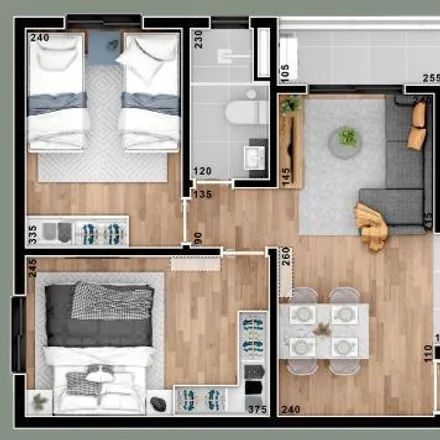 Buy this 2 bed apartment on Rua Francisco Guilherme Bahr 284 in Tingui, Curitiba - PR