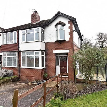 Rent this 3 bed house on Lyme Green in Lindrum Avenue / London Road, Lindrum Avenue