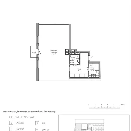 Rent this 1 bed apartment on Skogsbacken 10 in 172 41 Sundbybergs kommun, Sweden