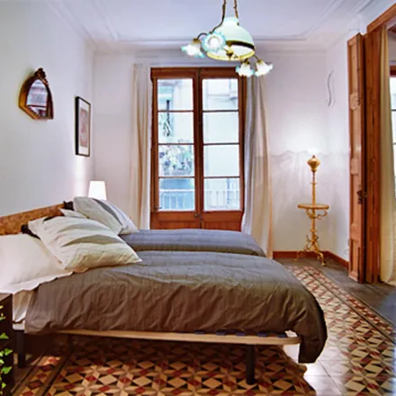 Rent this 3 bed apartment on Farmàcia Bernabeu Balaña in I. Concepció, Carrer dels Tallers