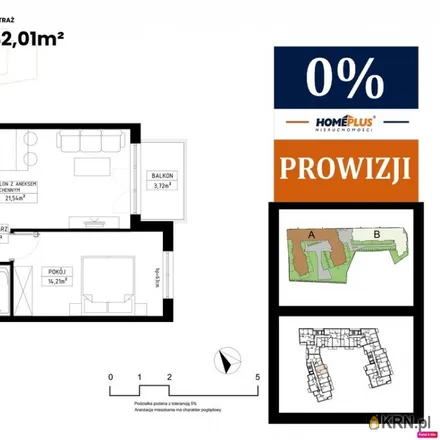 Buy this 2 bed apartment on Prymasa Stefana Wyszyńskiego in 44-100 Gliwice, Poland