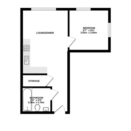 Rent this 1 bed apartment on Slade Road in Brox Road, Ottershaw