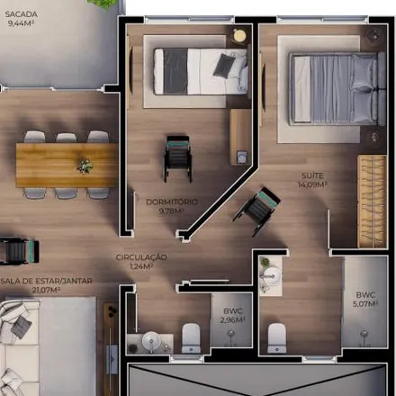 Buy this 2 bed apartment on Rua Luiz Elias Daux in Ingleses do Rio Vermelho, Florianópolis - SC
