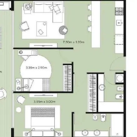 Buy this 2 bed apartment on Las Amapolas in Partido de La Costa, 7112 Costa del Este