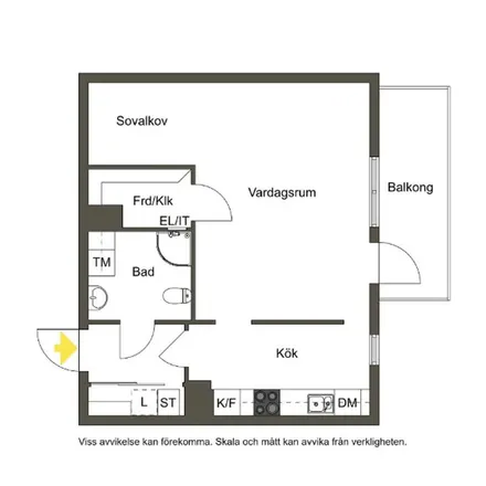 Rent this 1 bed apartment on Karlskogagatan 8 in 123 33 Stockholm, Sweden