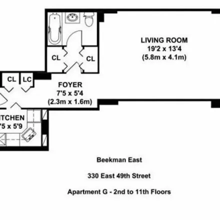 Image 6 - 330 East 49th Street, New York, NY 10017, USA - Condo for rent