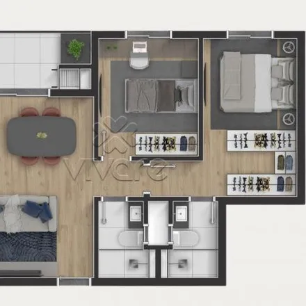 Buy this 2 bed apartment on Rua Arthur Mohr 320 in Portão, Curitiba - PR