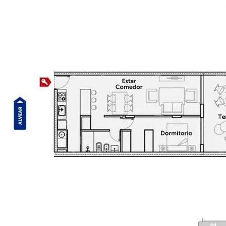 Buy this 1 bed apartment on Catamarca 2299 in Alberto Olmedo, Rosario