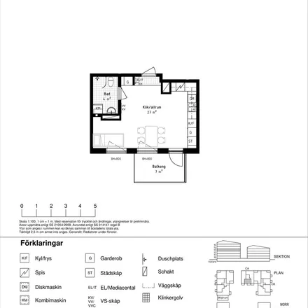 Rent this 1 bed apartment on P-Hus Dockan in Öster Mälarstrands allé, 723 56 Västerås