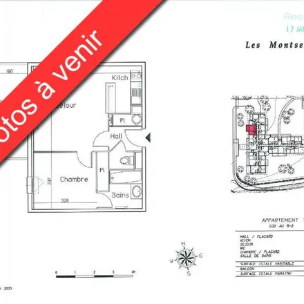 Rent this 2 bed apartment on 3 Avenue des Troubadours in 31490 Léguevin, France