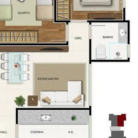 Buy this 2 bed apartment on Rua Itabira in Colégio Batista, Belo Horizonte - MG