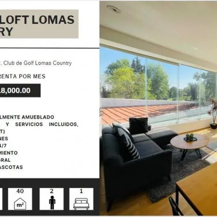 Rent this 1 bed apartment on Avenida Club de Golf Lomas Este in Colonia Bosque Real, 52778 Interlomas