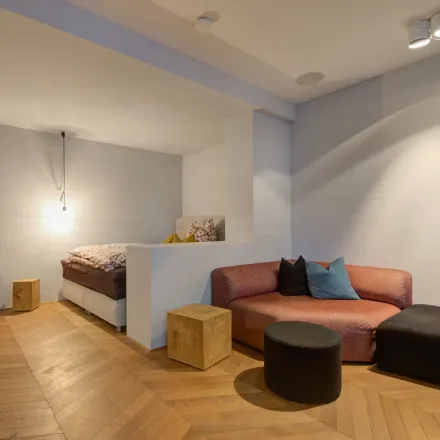 Rent this 1 bed apartment on Bornheimer Landstraße 3 in 60316 Frankfurt, Germany