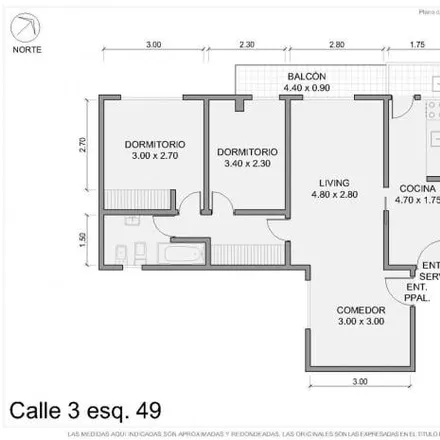 Buy this 2 bed apartment on Calle 49 397 in Partido de La Plata, 1900 La Plata