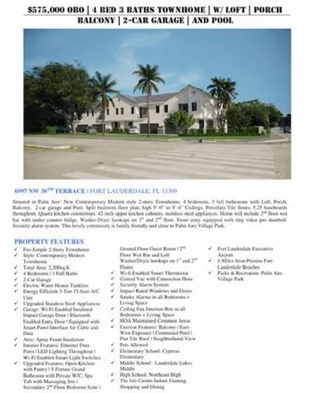 Image 9 - West McNab Road, Palm Aire, Fort Lauderdale, FL 33069, USA - Townhouse for sale