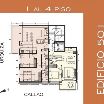Buy this 1 bed apartment on Justo José de Urquiza 2699 in Alberto Olmedo, 2000 Rosario