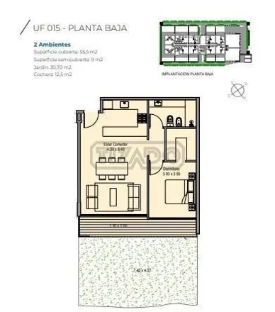 Buy this 1 bed apartment on Calle del Portal in Partido de Tigre, B1671 NAF Nordelta