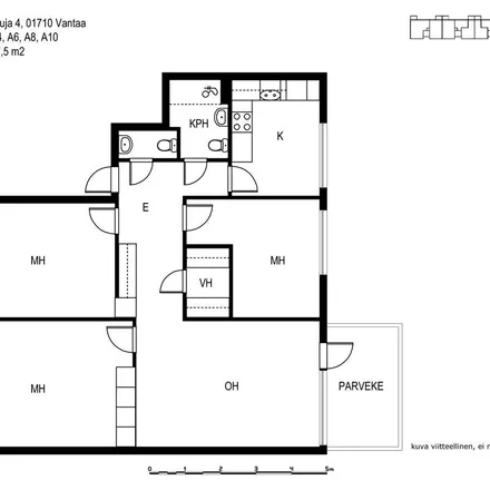 Rent this 4 bed apartment on Lammaskuja 4 in 01710 Vantaa, Finland