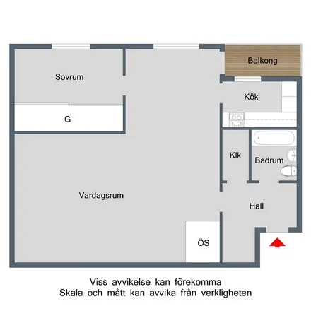 Rent this 2 bed apartment on Norra Storängsvägen in 612 42 Finspång, Sweden