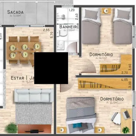 Buy this 2 bed apartment on Alles Pizzaria in Avenida Presidente Lucena 1551, Harmonia