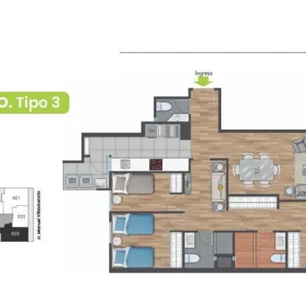 Buy this 3 bed apartment on Almirante Manuel Villavicencio in Lince, Lima Metropolitan Area 51015