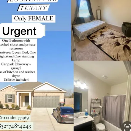 Rent this 1 bed room on Highland Crest Drive in Fort Bend County, TX 77487