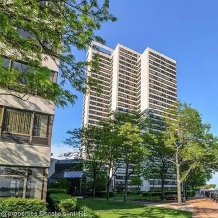 Rent this 1 bed condo on Riverfront Tower 300 in Riverfront Drive, Detroit