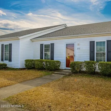 Rent this 2 bed townhouse on 203 John Ct in Havelock, North Carolina