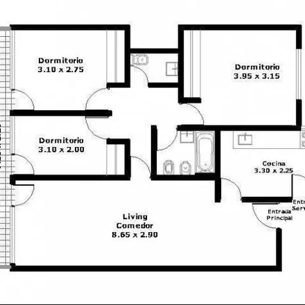 Rent this 3 bed apartment on Home in Austria 2512, Recoleta