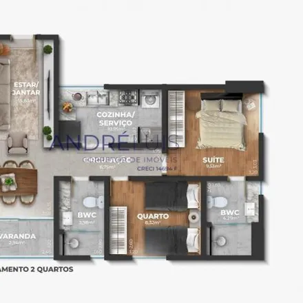 Buy this 1 bed apartment on Avenida Portugal in Maurício de Nassau, Caruaru -