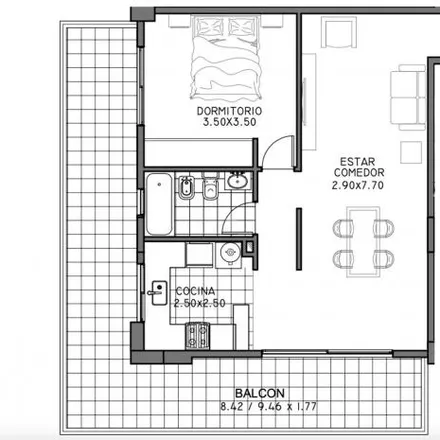 Buy this 1 bed apartment on 408 - José Marín 2709 in Partido de Tres de Febrero, B1674 ATA Sáenz Peña