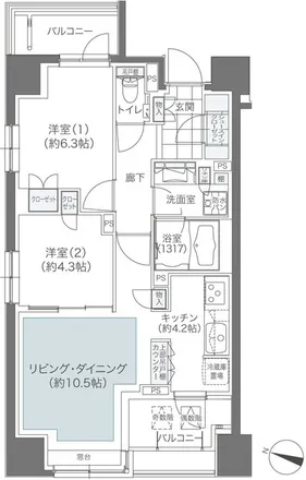 Image 2 - メゾンカルム本郷, Kasuga-dori Avenue, Hongo 4-chome, Bunkyo, 113-0033, Japan - Apartment for rent