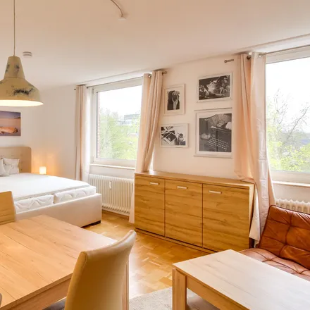 Rent this 1 bed apartment on Nesselrodestraße 18e in 50735 Cologne, Germany
