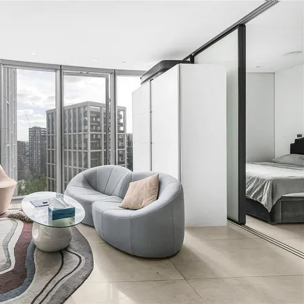 Rent this 1 bed apartment on Saint George Wharf Tower in 1 Nine Elms Lane, Nine Elms