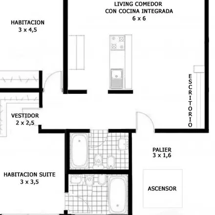 Rent this 2 bed apartment on Mahatma Gandhi 304 in Villa Crespo, C1414 EFC Buenos Aires
