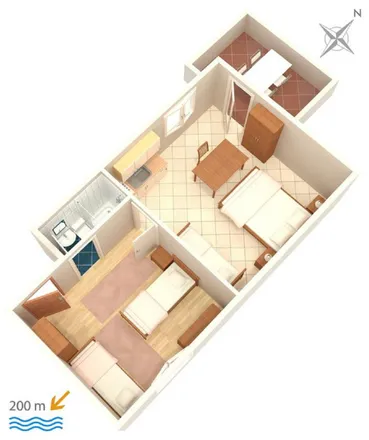 Rent this 2 bed apartment on Poljička cesta 63 (Dočine)  Duce 21310