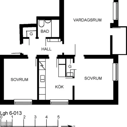 Rent this 3 bed apartment on Dahlborgsgatan in 382 41 Nybro, Sweden