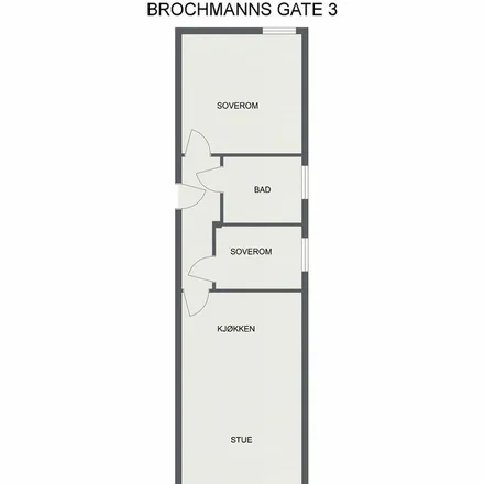 Rent this 3 bed apartment on Brochmanns gate 3 in 0470 Oslo, Norway