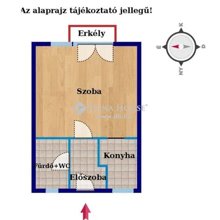 Rent this 1 bed apartment on Veszprém in Rómer Flóris utca 8, 8200