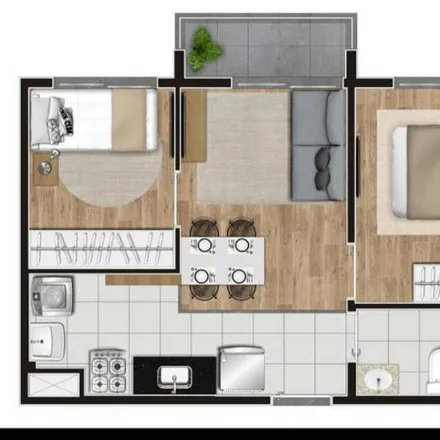 Rent this 2 bed apartment on Rua Wilson Ribeiro Bonfim in Cidade Ademar, São Paulo - SP